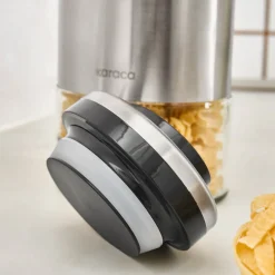 Karaca Stellum Storage Jar, 1210ml, Inox