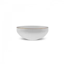 Karaca Stream Bone China Belinda 24-Piece Dinner Set for 6 People, Gold