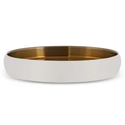 Karaca Streamline Sunrise Decorative Tray, 36cm, White