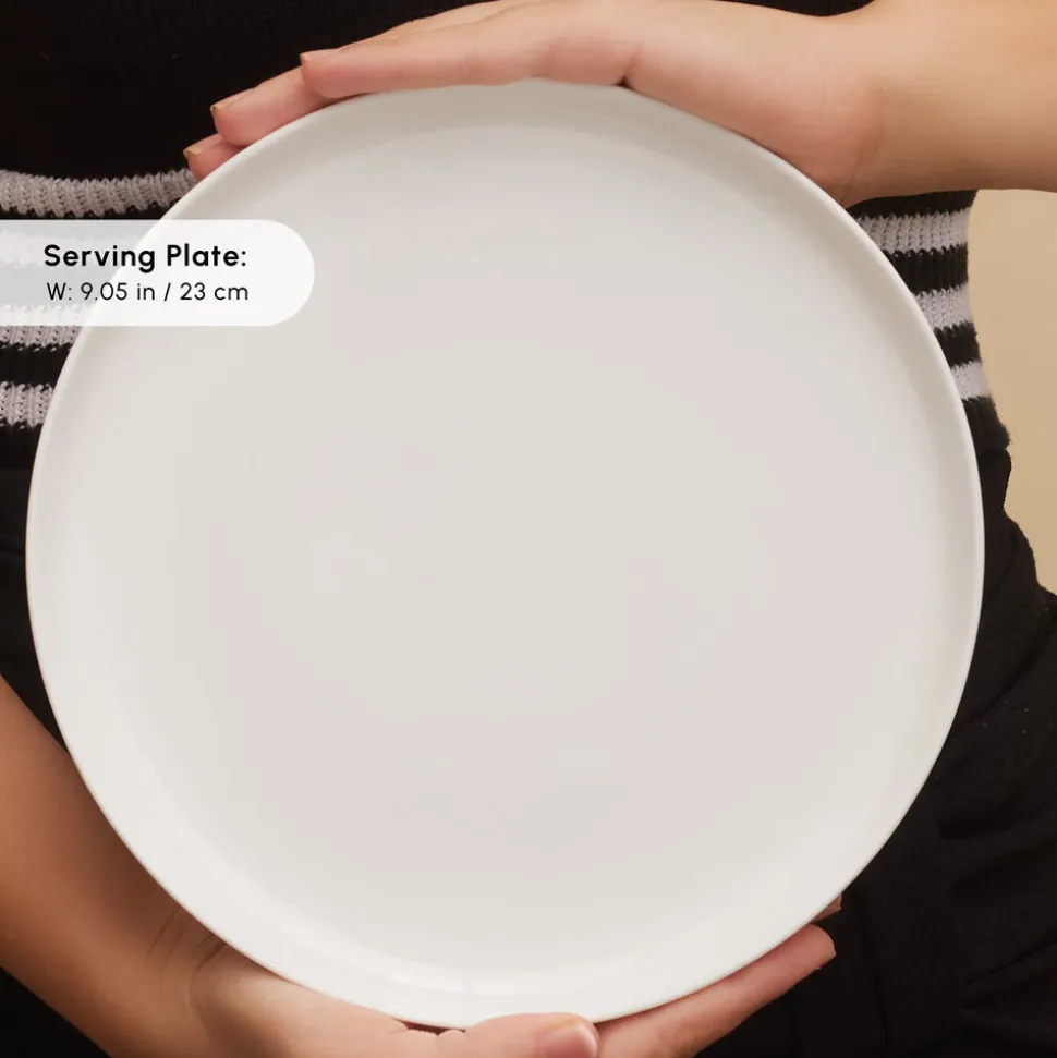 Karaca Stream Pure Favaro 38-Piece Serveware Set for 6 People, White