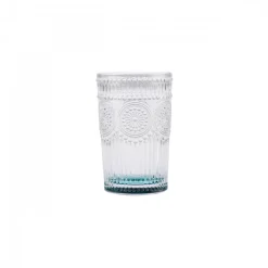 Karaca Sunflower Glass Highball Glass, 332ml, Transparent Green