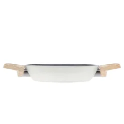 Karaca Swiss Crystal Non-Stick Induction Shallow Pan, 20cm, Creamy