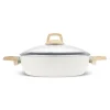 Karaca Swiss Crystal Non-Stick Induction Casserole, 26cm, Creamy