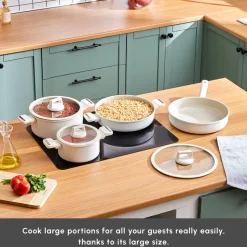 Karaca Swiss Crystal Valenti Ceramica 7-Piece Non-Stick Induction Cookware Set