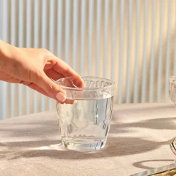 Karaca Terre Tumbler Glass, 370ml, Transparent