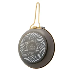 Karaca Troy Enamel Induction Frying Pan, 26cm, Black Gold
