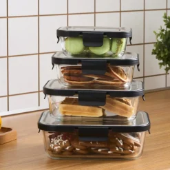 Karaca Vera Storage Container with Metal Lid, 1040ml, Transparent