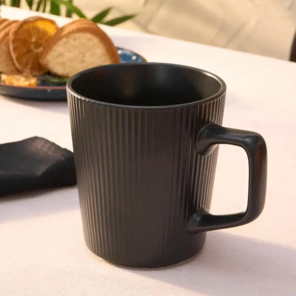 Karaca Vini Mug, Black, 520ml, Black