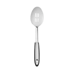 Karaca Viona Stainless Steel Slotted Serving Spoon, 33cm, Grey