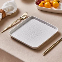 Karaca x by Refika Bembeyaz Bone China Dessert/Side Plate, 18cm, White