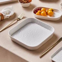 Karaca x by Refika Bembeyaz Bone China Pasta Bowl, 21cm, White