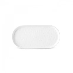 Karaca x by Refika Bembeyaz Bone China Oval Serving Platter 24cm, White