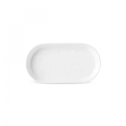 Karaca x by Refika Bembeyaz Bone China Oval Serving Platter, 18cm, White