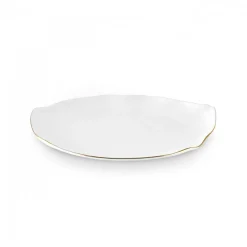 Karaca X Müge Anlı Bone China Side Plate, 21cm, Gold White