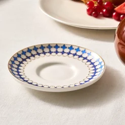 Karaca x Refika'dan Tatlıcan Porcelain Tea Plate, Blue White