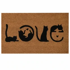 Kasmir Rugs Cat Love Coco Door Mat, 45cmx75cm, Multi