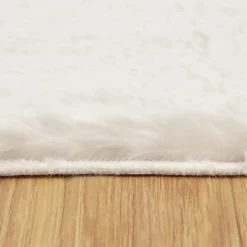 Kasmir Rugs 7/24 Premium Faux Fur Rug, 80cmx150cm, White