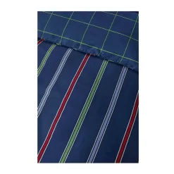 Nautica Home Ray 100% Cotton Duvet Cover Set, Double, 200cmx200cm, Navy Blue Multi