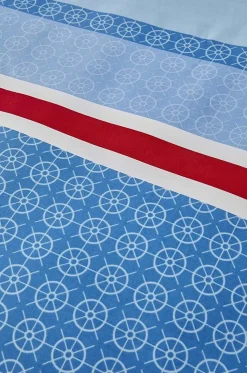 Nautica Home Spinning 100% Turkish Cotton Duvet Cover Set, Double, 200cmx200cm, Blue Multi