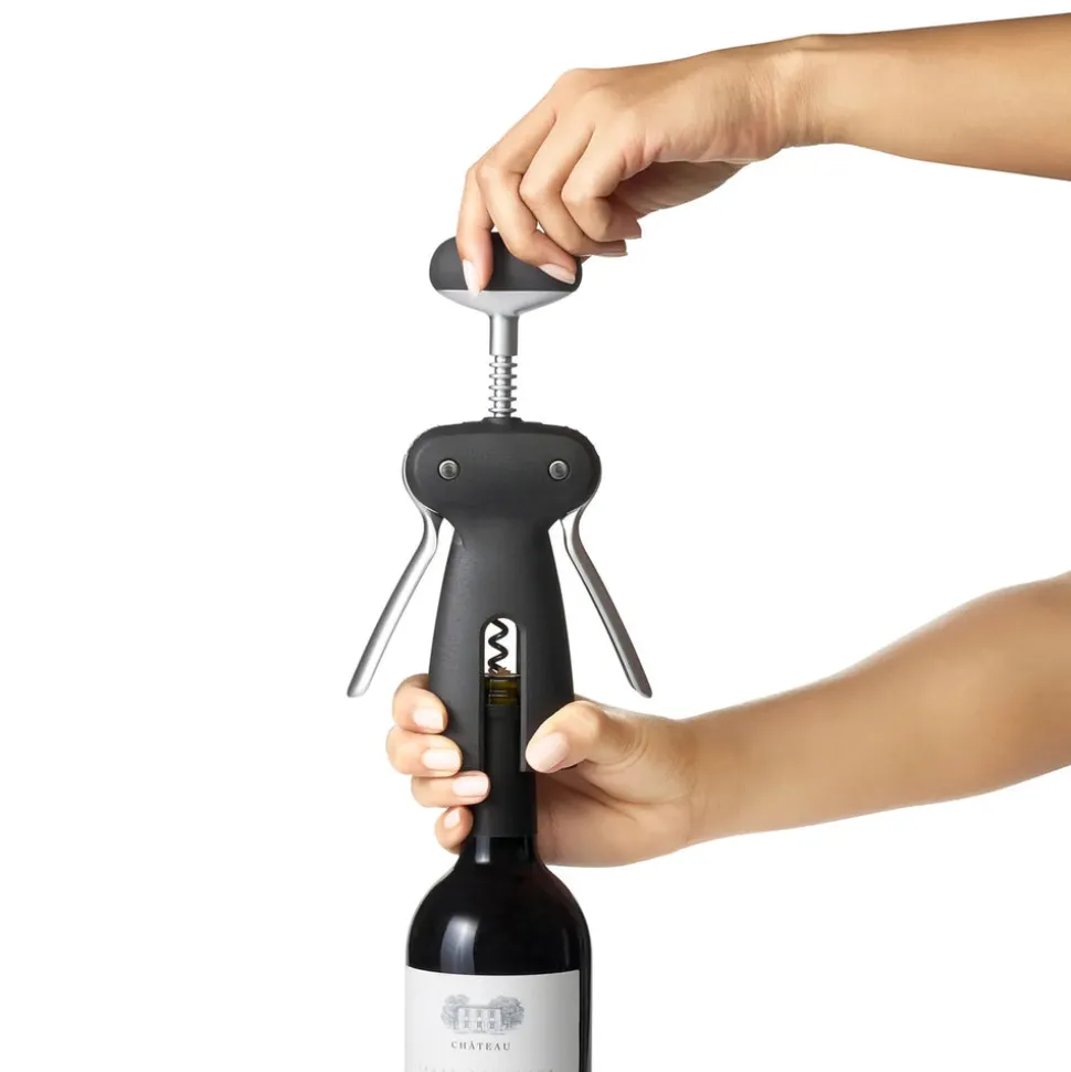 OXO Steel Winged Corkscrew With Removable Foil Cutter