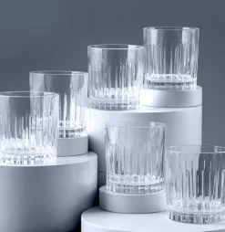 Rcr Timeless 6-Piece Glass Whisky Glass Set, 360ml, Transparent