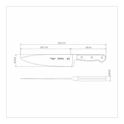 Tramontina Stainless Steel Chef's Knife, Inox