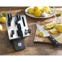 Zwilling Gourmet 7 Piece Knife Block Set with KiS technology, Black